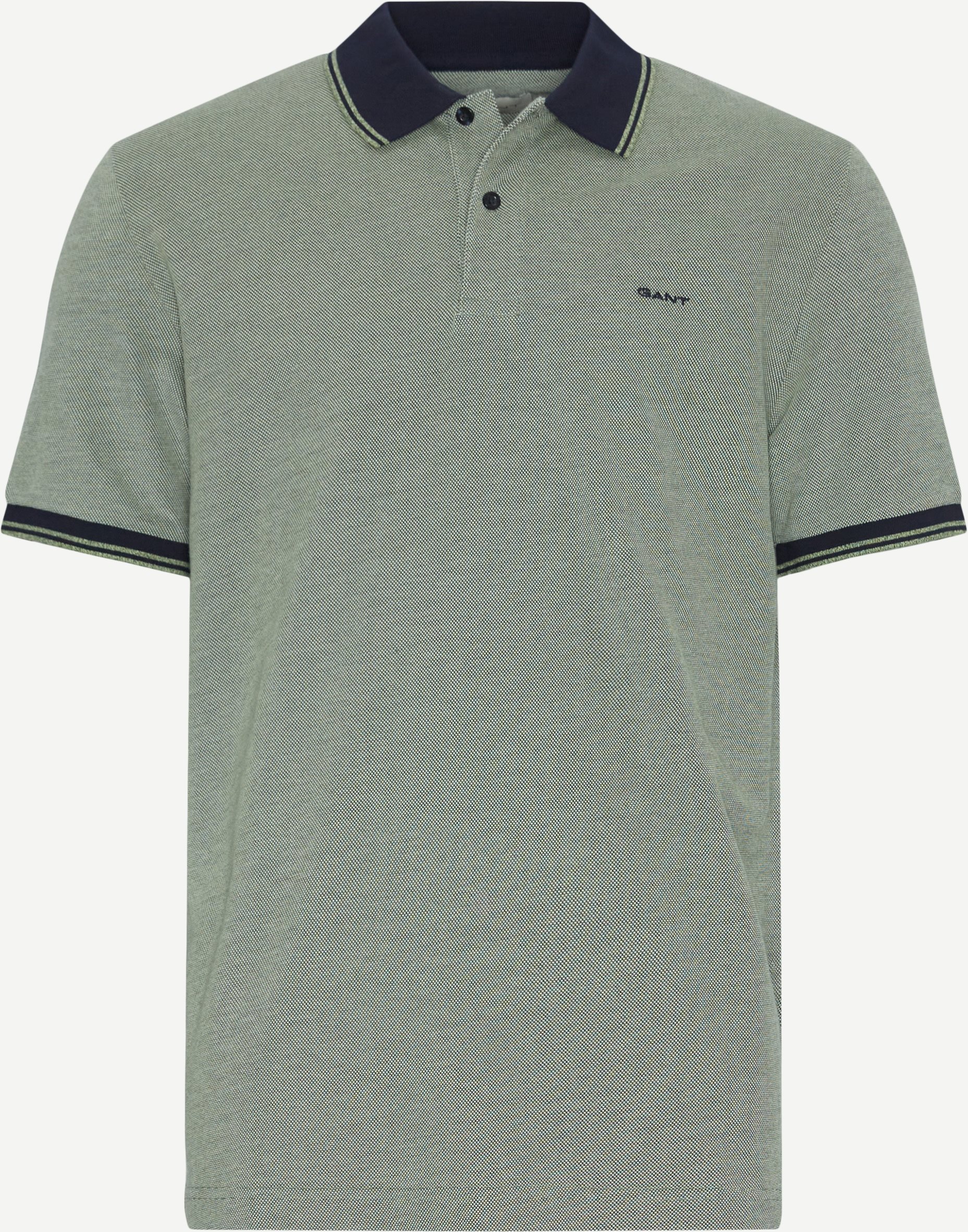 Gant T-shirts 4-COL OXFORD SS PIQUE 2057029 Grøn